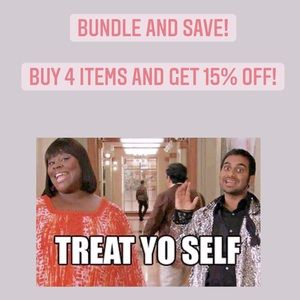 Save 15% by bundling 4 items! 🛍☕️👡
